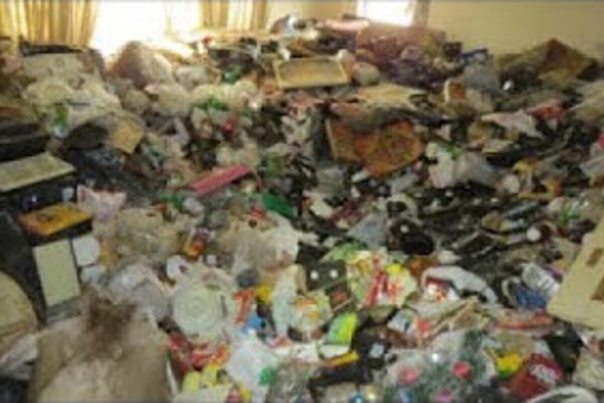 Extreme hoarding property requiring deep cleaning in Ireland