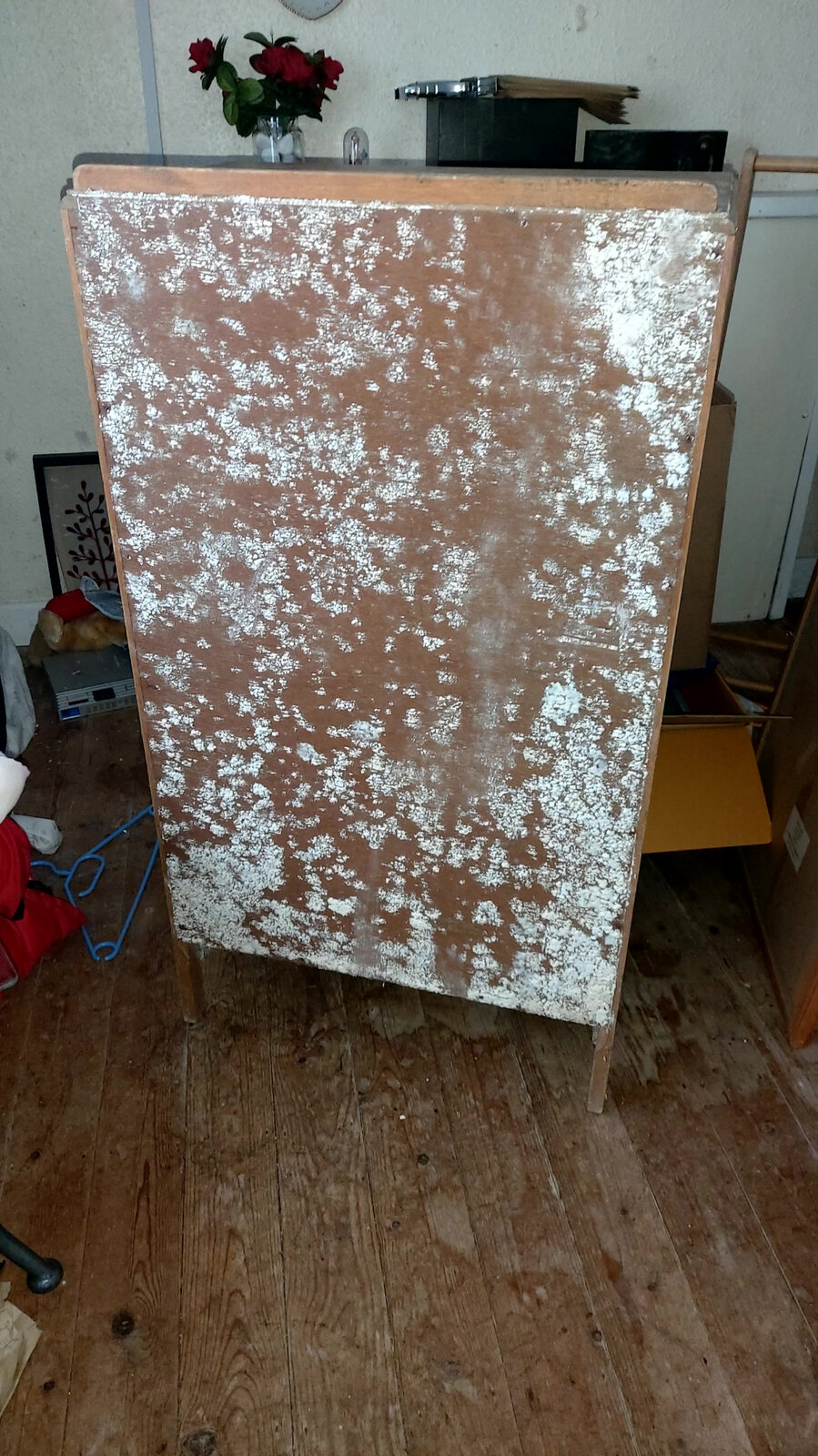 Mould contaminated furniture identified during an extreme property clearance in Ireland