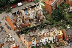 Tornadoes damage houses in Ireland freak weather