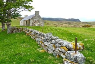 abandoned derelict Irish farmhouse