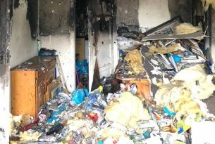 fire started by hoarder in Ireland